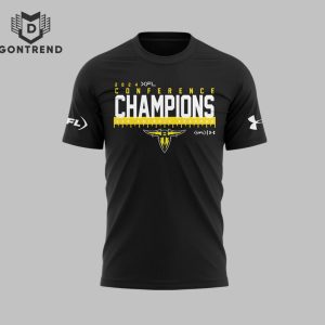 2024 XFL Conference Champions San Antonio Brahmas 3D T-Shirt – Black