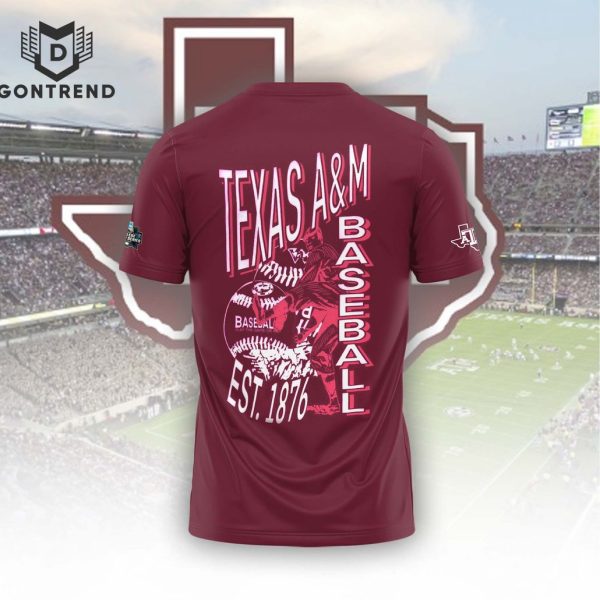 College World Series 2024 Texas A&M 3D T-Shirt