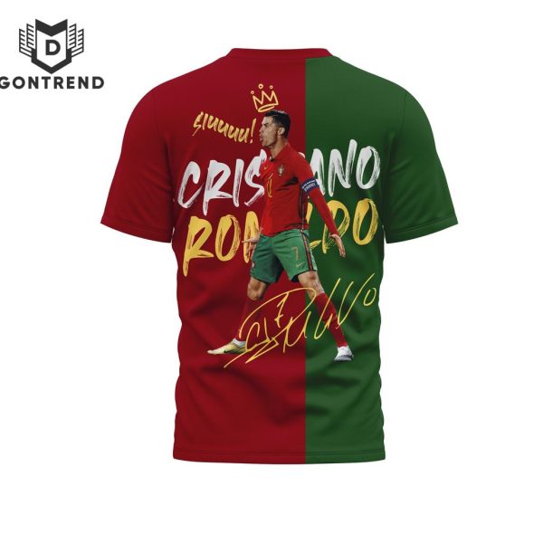 Cristiano Ronaldo Hat-Trick Signature 3D T-Shirt