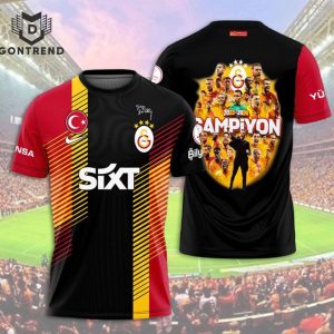 2023-2024 Sampiyon Galatasaray S.K 3D T-Shirt