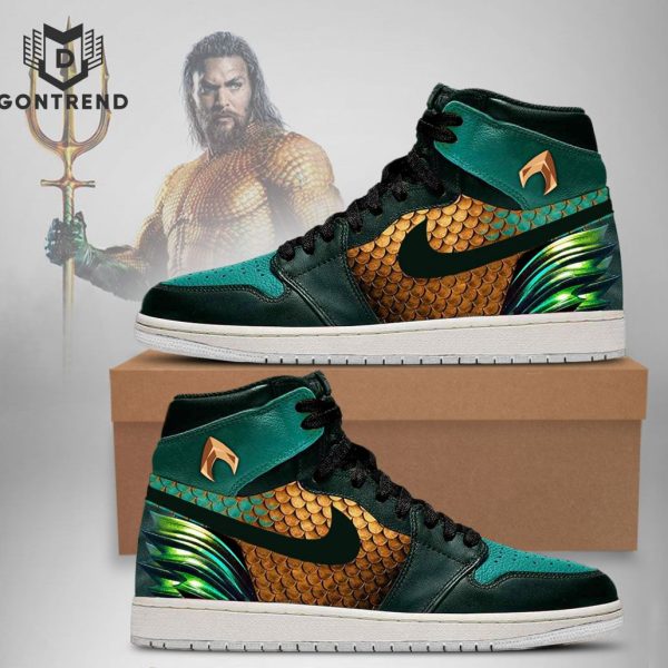 DC Justice League Aquaman Air Jordan 1 High Top