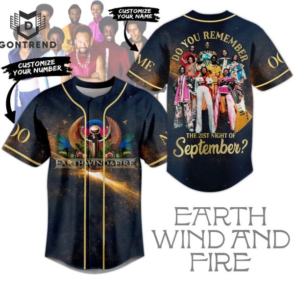 Earth Wind And Fire – September Design Baseball Jersey