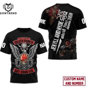 Five Finger Death Punch Got Your Six Design 3D T-Shirt