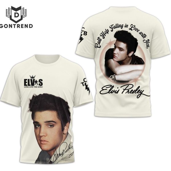 Elvis Presley Cant Help Falling In Love Design 3D T-Shirt