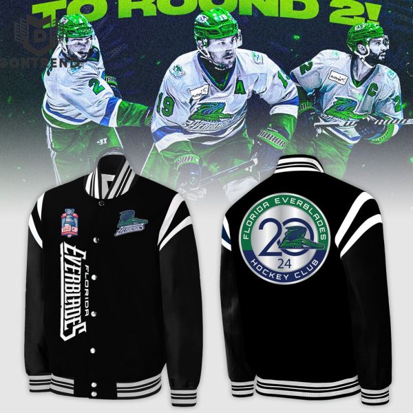 Florida Everblades Hockey 2024 Baseball Jacket