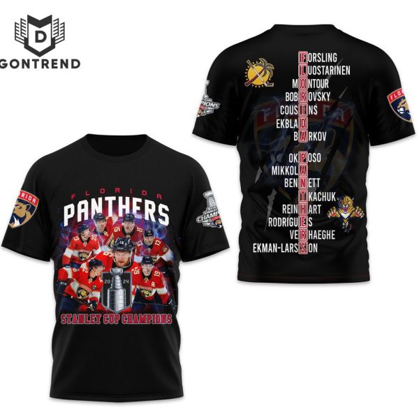 Florida Panthers Stanley Cup Champions 3D T-Shirt