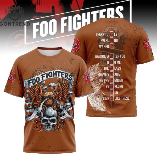 Foo Fighters Design 3D T-Shirt