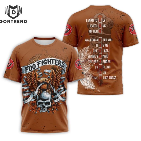 Foo Fighters Design 3D T-Shirt