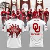 Four Peat 2024 NCAA Softball National Oklahoma Sooners City 3D T-Shirt – Red