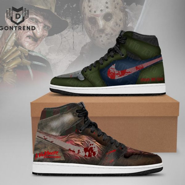 Freddy Vs Jason Halloween Air Jordan 1 High Top