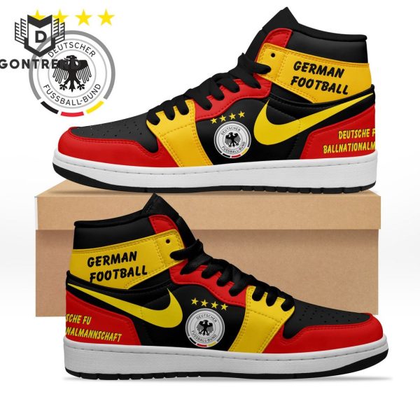 German Football Deutscher Fussball-bund Design Air Jordan 1 High Top