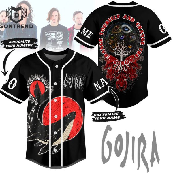 Gojira Change Yourself And Change The World Baseball Jersey