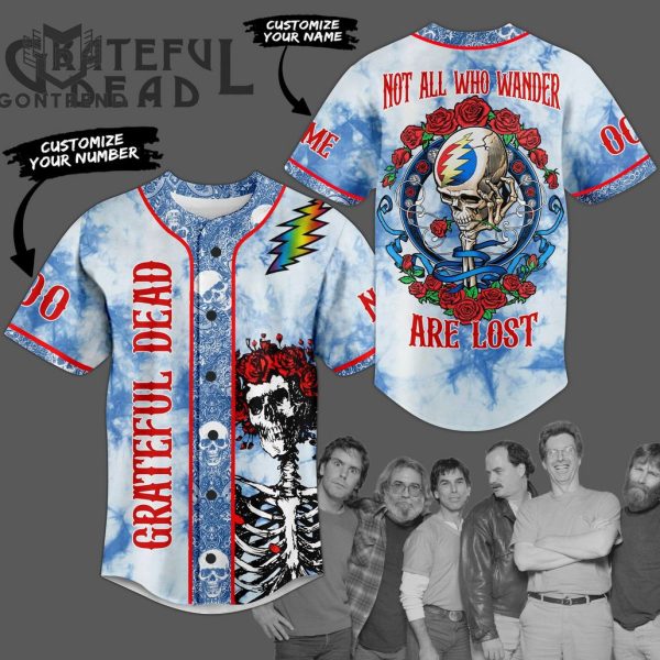 Grateful Dead Not All Who Wander Are Lost Baseball Jersey