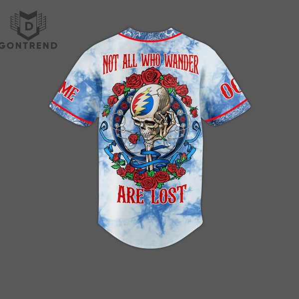 Grateful Dead Not All Who Wander Are Lost Baseball Jersey