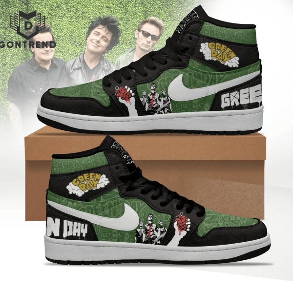 Green Day Design Air Jordan 1 High Top