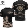 Hank Williams Jr –  All My Rowdy Friends Design 3D T-Shirt