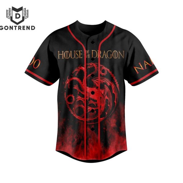 House Of The Dragons The Blood Of The Dragon Runs Thick Baseball Jersey