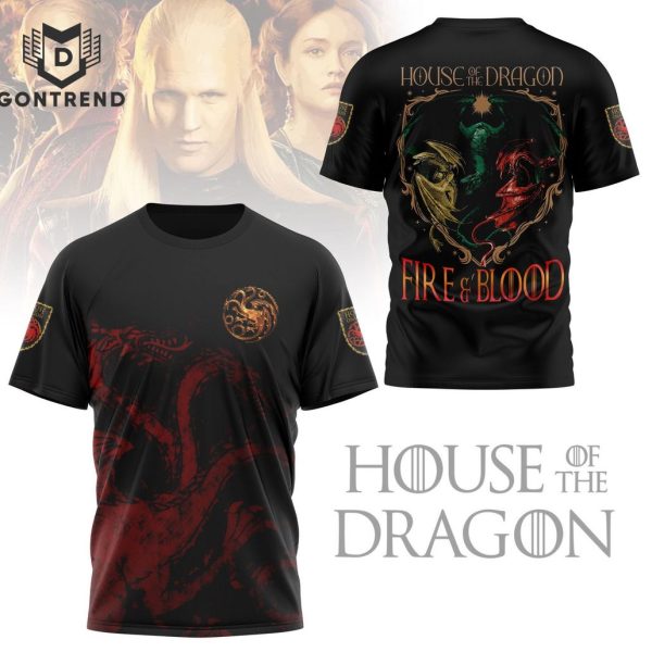 House On The Dragon – Fire & Blood 3D T-Shirt