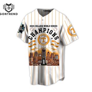 2024 College World Series Champions Tennessee Volunteers Baseball Jersey – White