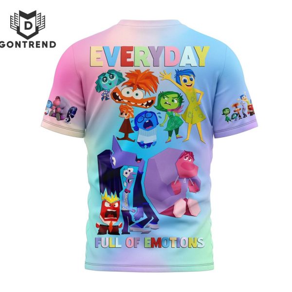 Inside Out 2 Everyday Full Of Emotions 3D T-Shirt