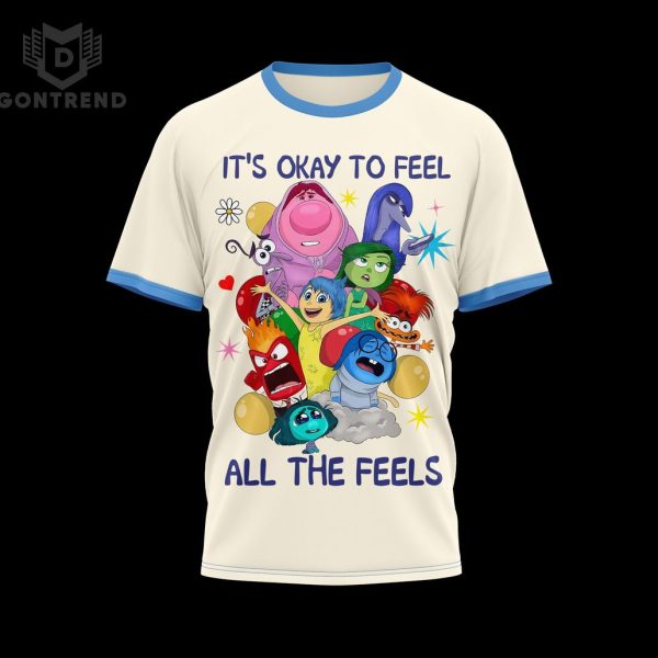 Inside Out 2 – It Okay To Feel All The Feel 3D T-Shirt