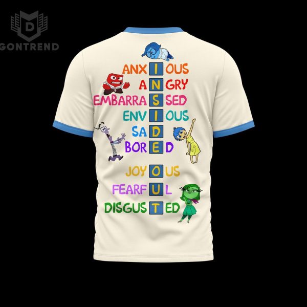 Inside Out 2 – It Okay To Feel All The Feel 3D T-Shirt