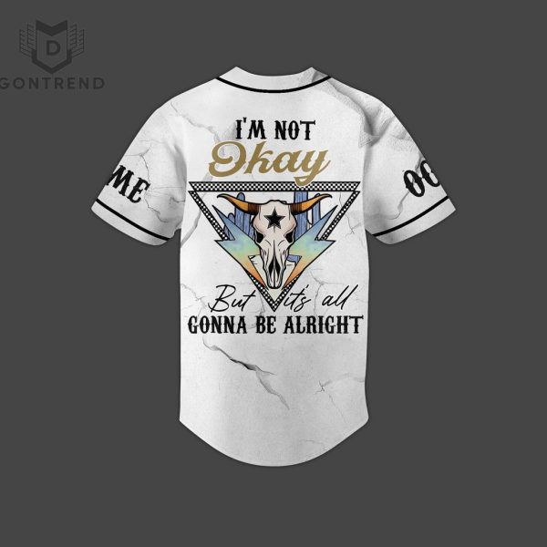 Jelly Roll – Im Not Ok But Its All Gonna Be Alright Baseball Jersey