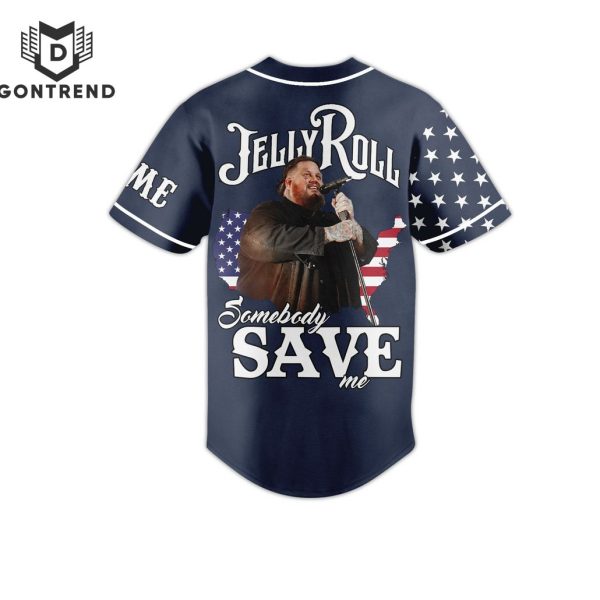 Jelly Roll Somebody Save Me Baseball Jersey