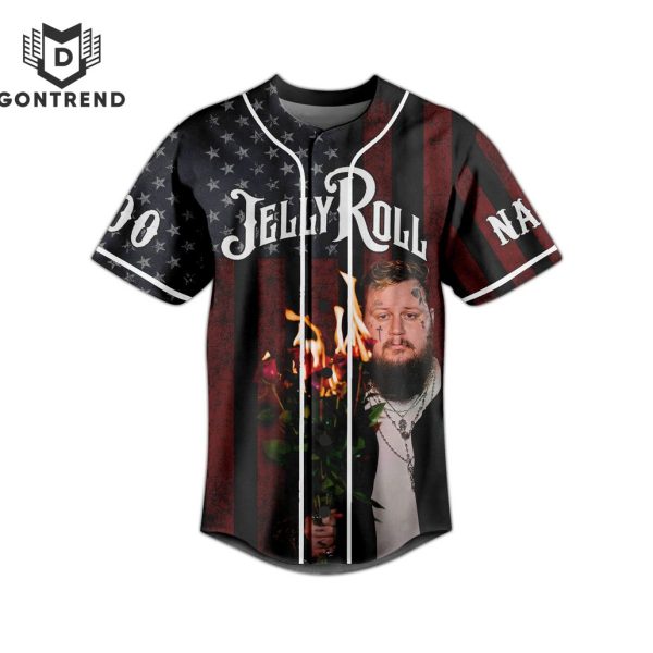 Jelly Roll Somebody Save Me From Myself Baseball Jersey