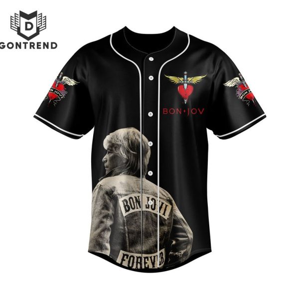 Jon Bon Jovi Forever Legendary In My Heart Signature Baseball Jersey