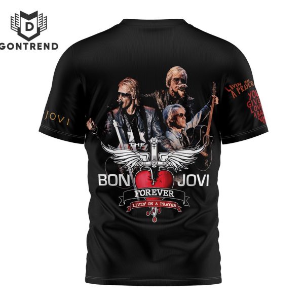 Jon Bon Jovi Forever Livin On A Prayer Design 3D T-Shirt