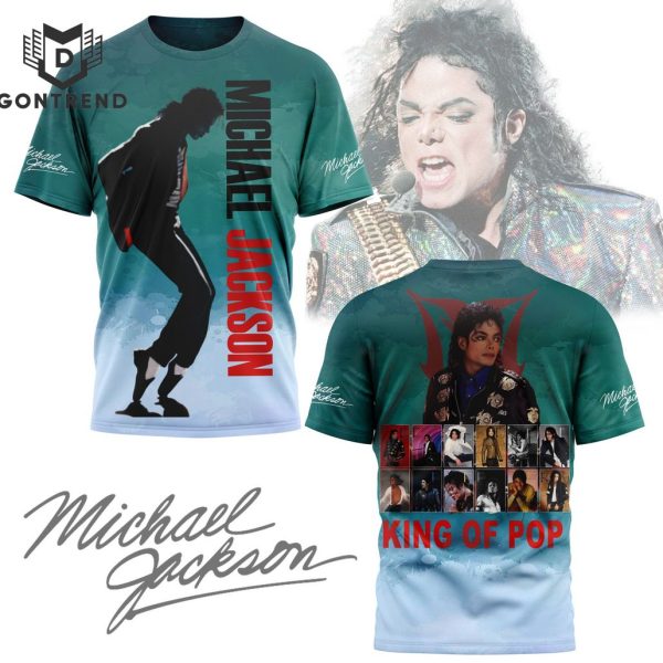 King Of Pop Michael Jackson Signature 3D T-Shirt