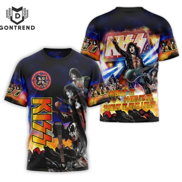 Kiss Shout It Out Loud 3D T-Shirt