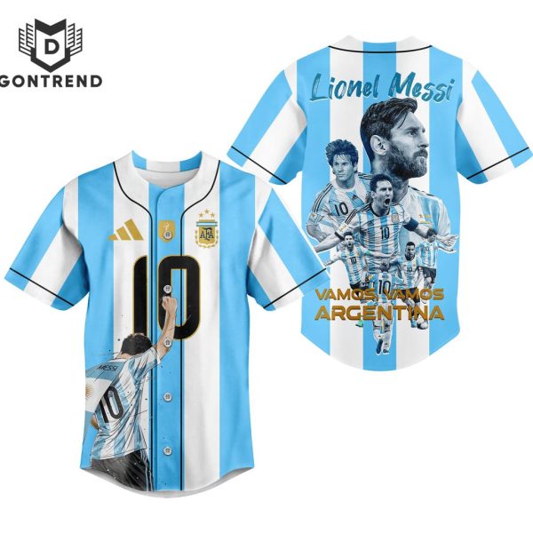 Lionel Messi Vamos, Vamos Argentina Baseball Jersey