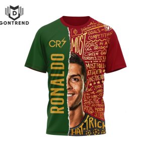 Cristiano Ronaldo Hat-Trick Signature 3D T-Shirt