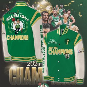 Boston Celtics 2024 World Champions Congratulations 18-time Nba Finals Baseball Jacket