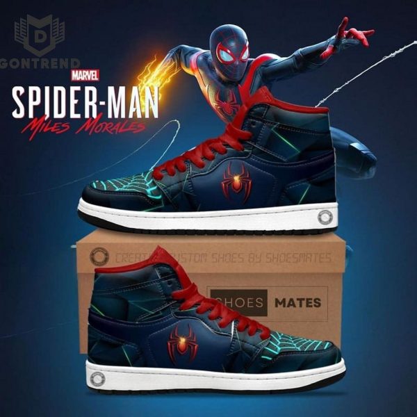 Miles Morales Spiderman Air Jordan 1 High Top