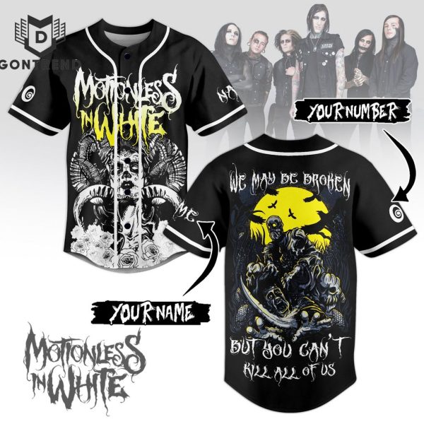 Motionless In White – We May Be Together Baseball Jersey