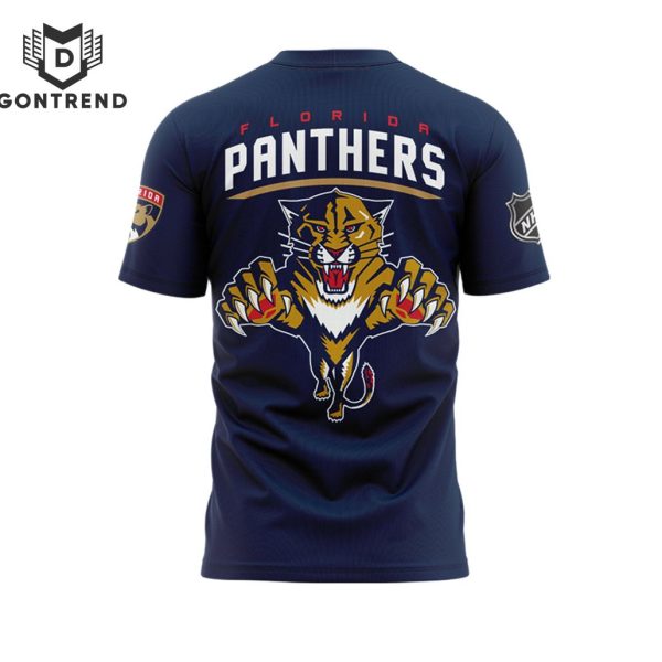 NHL Playoffs Florida Panthers Design 3D T-Shirt – Blue