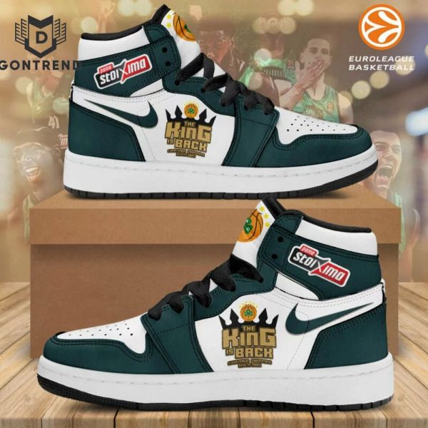 Panathinaikos Bc The King Is Back Euroleague Champions Berlin 2024 Air Jordan 1 High Top