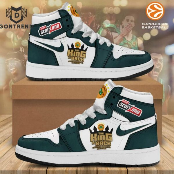 Panathinaikos Bc The King Is Back Euroleague Champions Berlin 2024 Air Jordan 1 High Top