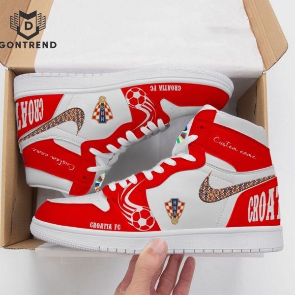 Personalized Croatia FC Euro 2024 Deisgn Air Jordan 1 High Top