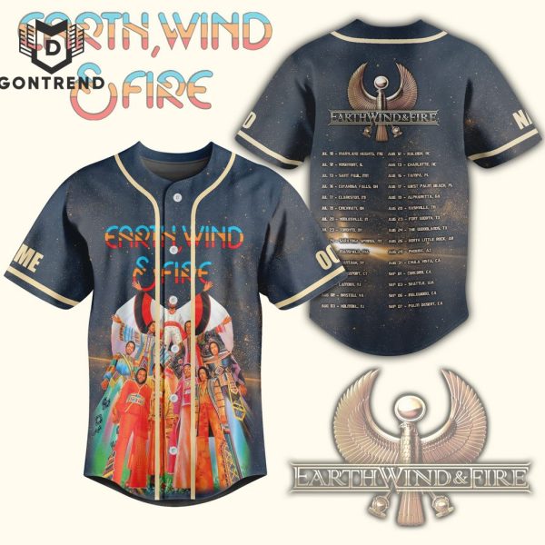 Personalized Earth, Wind & Fire 2024 Tour Baseball Jersey