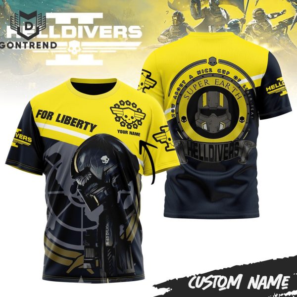 Personalized Helldivers For Liberty 3D T-Shirt