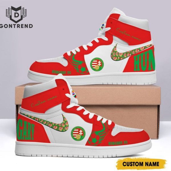 Personalized Hungary FC Euro 2024 Deisgn Air Jordan 1 High Top