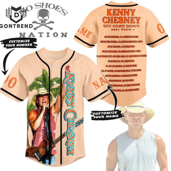 Personalized Kenny Chesney No Shoes Nation Baseball Jersey