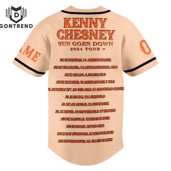 Personalized Kenny Chesney No Shoes Nation Baseball Jersey