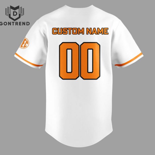 Personalized NCAA Tennessee Volunteers 2024 Baseball Jersey – White