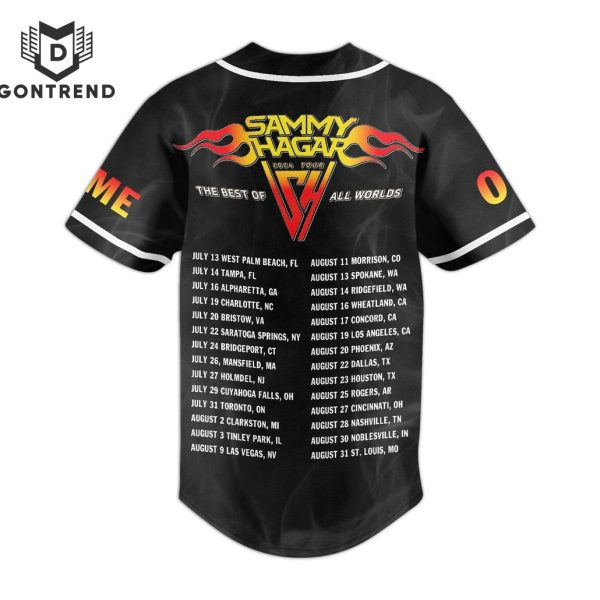 Personalized Sammy Hagar 2024 Tour Baseball Jersey