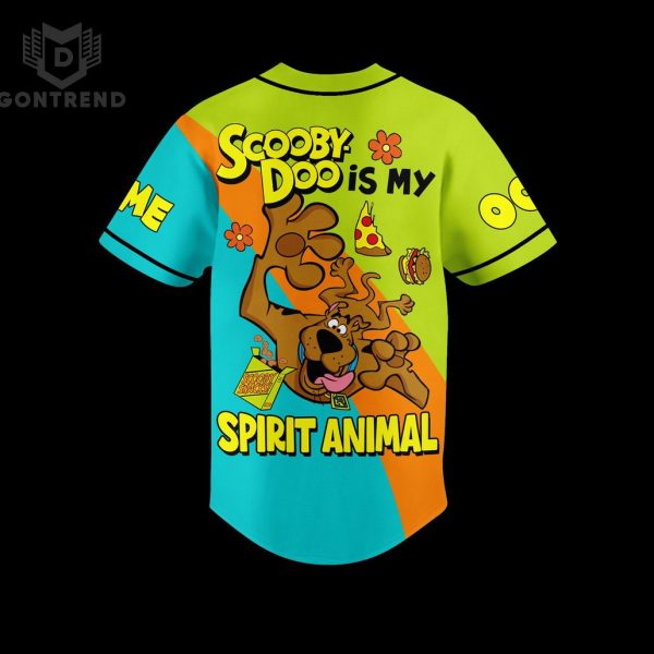 Personalized Scooby Doo Is My Spirit Animal Baseball Jersey